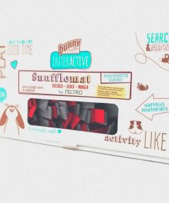 Bunny Interactive Snufflemat in feltro Rosso/Grigio