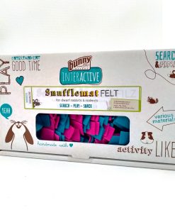 Bunny Interactive Snufflemat in feltro Turchese/Rosa