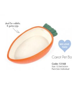 Ciotola in ceramica a forma di carota